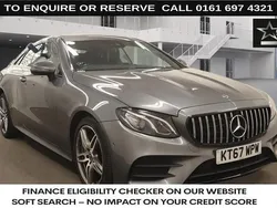 Grey Used 2018 Mercedes E350 AMG line Coupe | £19,470 (Fair price)