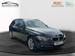 Black sapphire metallic paint Used 2018 BMW 320 Sport Line Estate | £18,795 (Fair price)