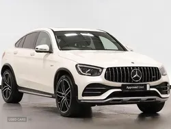 White Used 2021 Mercedes GLC43 AMG Premium Plus Coupe | £39,995 (A bit pricey)