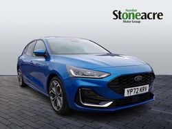 Blue Used 2022 Ford Focus ST-Line Hatchback | £15,995 (Fair price)