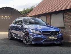 Blue Used 2015 Mercedes C63 AMG Premium Sedan | £28,995 (Fair price)