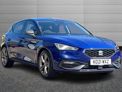 Mystery blue Used 2021 Seat Leon FR Hatchback | £13,980 (Fair price)