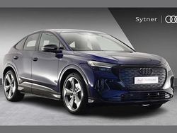 Blue New 2025 Audi Q4 Sportback e-tron Black Edition SUV | £42,000