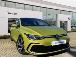 Yellow Used 2024 VW Golf VIII R-line Hatchback | £26,699 (A bit pricey)
