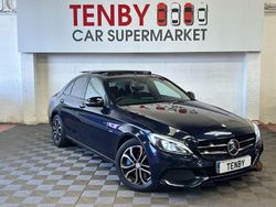 Blue Used 2016 Mercedes C350e Premium Plus Sedan | £13,995 (Fair price)