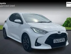 White Used 2023 Toyota Yaris Hybrid Design Hatchback | £16,700 (Fair price)