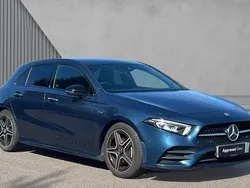 Blue Used 2022 Mercedes A180 AMG Line Premium Hatchback | £24,622 (Expensive)