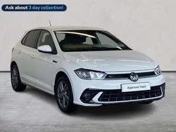 White Used 2023 VW Polo R-line Hatchback | £19,803 (Fair price)