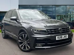 Indium grey metallic Used 2018 VW Tiguan R-line SUV | £22,491 (Fair price)