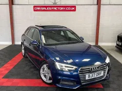 Blue Used 2017 Audi A4 S-Line Estate | £9,995 (Fair price)