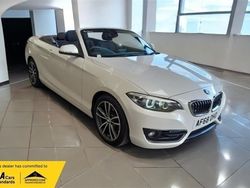 White Used 2018 BMW 218 Sport Line Cabriolet | £10,750 (Fair price)