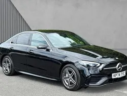 Black Used 2024 Mercedes C300e AMG Line Premium Sedan | £38,513 (Fair price)