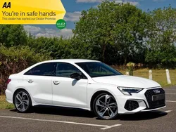 White Used 2021 Audi A3 Design Sedan | £20,995 (Fair price)