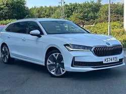 Pure white Used 2024 Skoda Superb SE L Estate | £32,995
