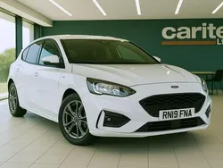 White Used 2019 Ford Focus ST-Line Hatchback | £9,495 (Fair price)