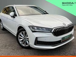 Pure white Used 2025 Skoda Superb SE Technology Estate | £26,980 (A bit pricey)
