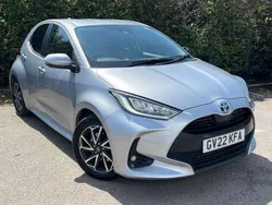 Silver Used 2022 Toyota Yaris Hybrid Design Hatchback | £16,999 (Fair price)