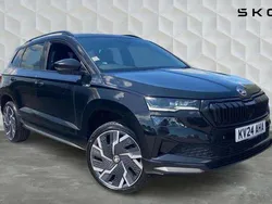 Black magic pearl effect Used 2024 Skoda Karoq SportLine SUV | £29,000 (Fair price)