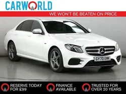 White Used 2020 Mercedes E300 AMG line Sedan | £19,400 (A bit pricey)