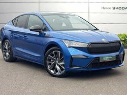 Race blue metallic Used 2025 Skoda Enyaq iV SportlinePlus SUV | £32,495 (Expensive)