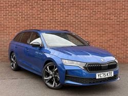 Race blue metallic New 2025 Skoda Octavia SportLine Estate | £30,190 (A bit pricey)