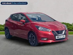 Red Used 2022 Nissan Micra Acenta Hatchback | £10,639 (Fair price)