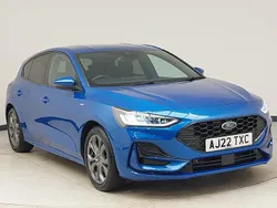 Blue Used 2022 Ford Focus ST-Line Hatchback | £14,998 (Fair price)