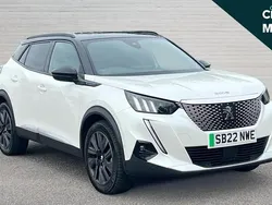 White Used 2022 Peugeot e-2008 Premium SUV | £13,930 (Fair price)