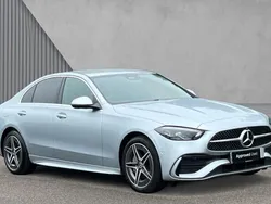 Silver Used 2024 Mercedes C300e AMG line Sedan | £36,141 (Super price)