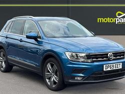 Caribbean blue metallic Used 2019 VW Tiguan Match SUV | £17,650 (Fair price)