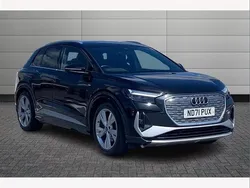 Black Used 2021 Audi Q4 e-tron S-Line SUV | £26,650 (Fair price)
