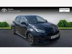 Black Used 2023 Toyota Yaris Hybrid Design Hatchback | £17,298 (Fair price)