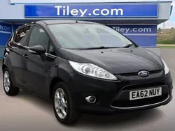 Black Used 2012 Ford Fiesta Zetec Hatchback | £4,490 (A bit pricey)