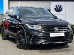 Black Used 2021 VW Tiguan Allspace R-line SUV | £27,790 (Fair price)