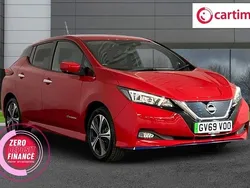 Red Used 2020 Nissan Leaf Tekna Hatchback | £12,666 (Fair price)