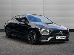 Black Used 2023 Mercedes CLA250e AMG Line Premium Plus Sedan | £27,795 (Fair price)