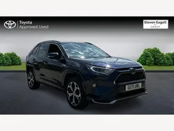 Blue/black Used 2021 Toyota RAV4 Hybrid SUV | £31,419 (Expensive)