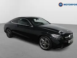 Black Used 2021 Mercedes C200 AMG line Coupe | £21,599 (Fair price)