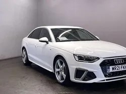 White Used 2021 Audi A4 S-Line Sedan | £21,499 (Fair price)