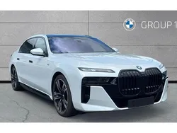 Mineral white Used 2023 BMW i7 M Sport Sedan | £78,495 (Expensive)