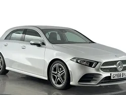 Silver Used 2018 Mercedes A200 AMG line Hatchback | £15,620 (Fair price)