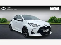 White Used 2023 Toyota Yaris Hybrid Design Hatchback | £17,699 (Fair price)
