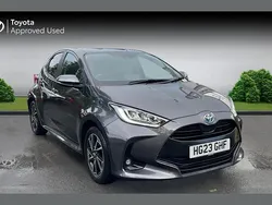 Grey Used 2023 Toyota Yaris Hybrid Design Hatchback | £17,842 (Fair price)