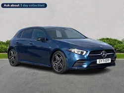 Blue Used 2021 Mercedes A180 AMG Line Premium Hatchback | £21,999 (Expensive)