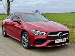 Red Used 2022 Mercedes CLA250e AMG Line Premium Sedan | £18,499 (Fair price)