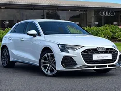 White Used 2025 Audi A3 e-tron S-Line Hatchback | £31,450 (Expensive)