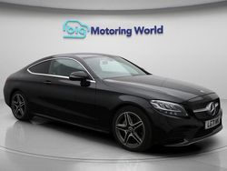 Black Used 2021 Mercedes C200 AMG line Coupe | £22,550 (Fair price)