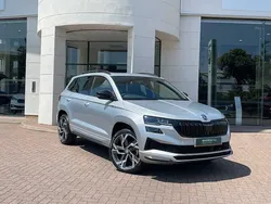 Brilliant silver Used 2024 Skoda Karoq SportLine SUV | £28,790 (Fair price)