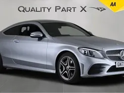 Silver Used 2022 Mercedes C200 AMG line Coupe | £24,879 (Expensive)