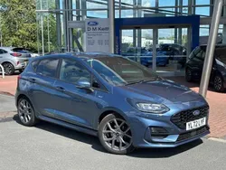 Chrome blue Used 2023 Ford Fiesta ST-Line Hatchback | £14,491 (Fair price)